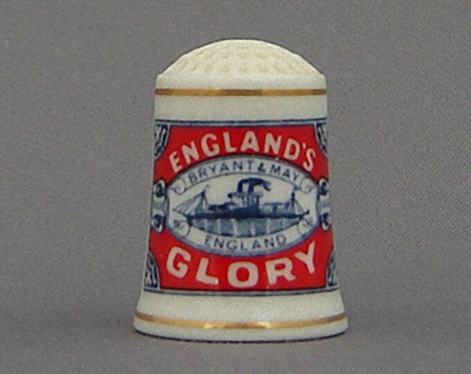 Franklin Thimble England's Glory Matches village Shop Etsy