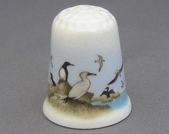 Poole Pottery Thimble - Seabirds