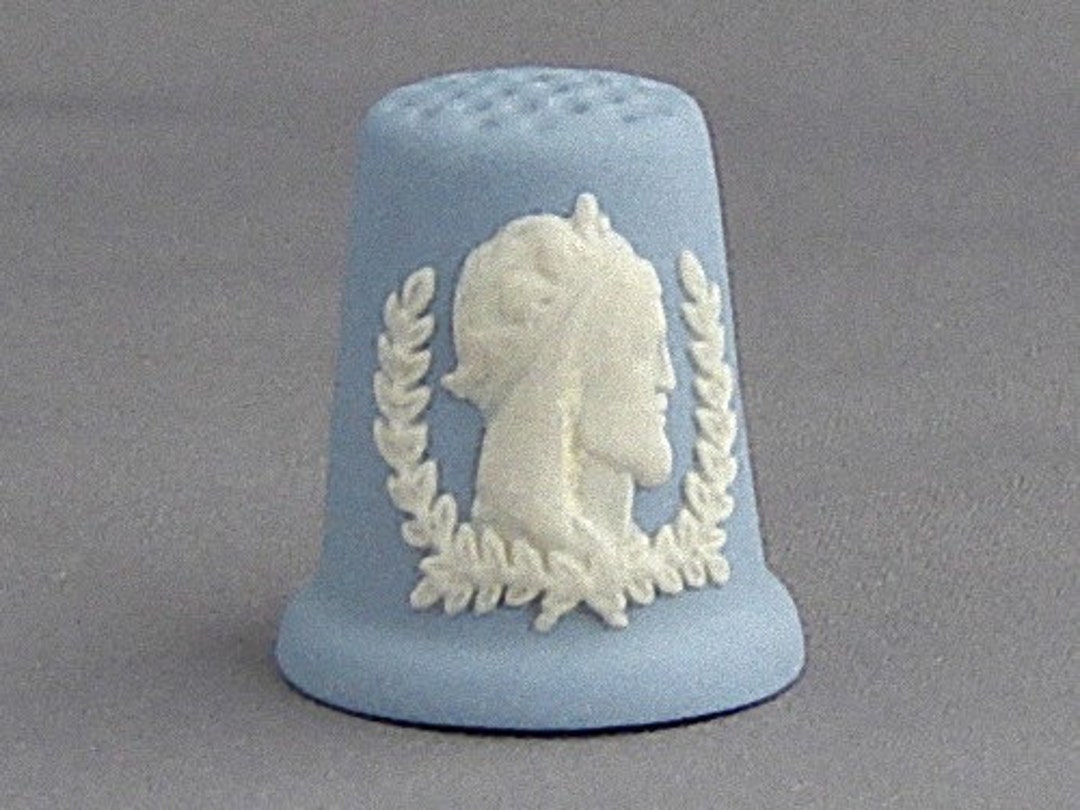 Wedgwood Thimble King Henry IV, Blue Jasperware Etsy