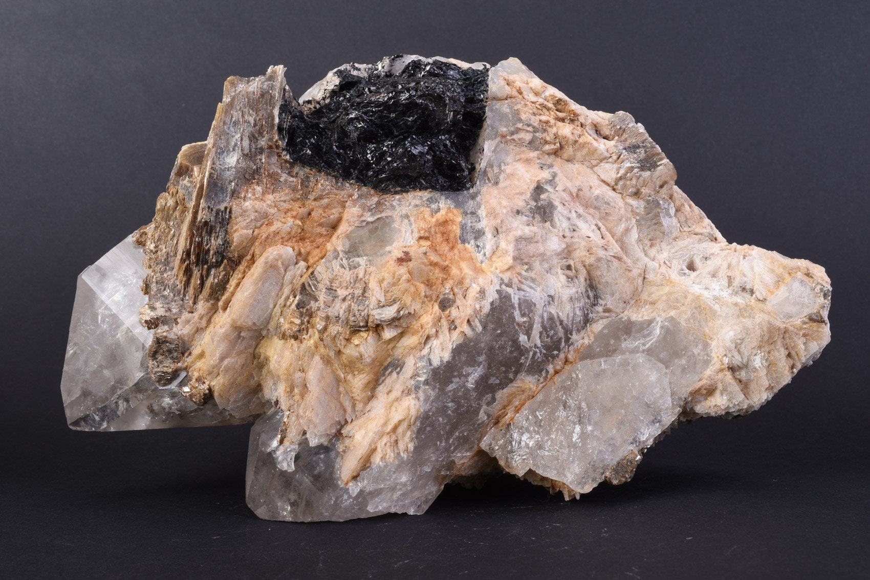 1276g Pyrite Fools Gold Quartz and Black Tourmaline Crystal Etsy