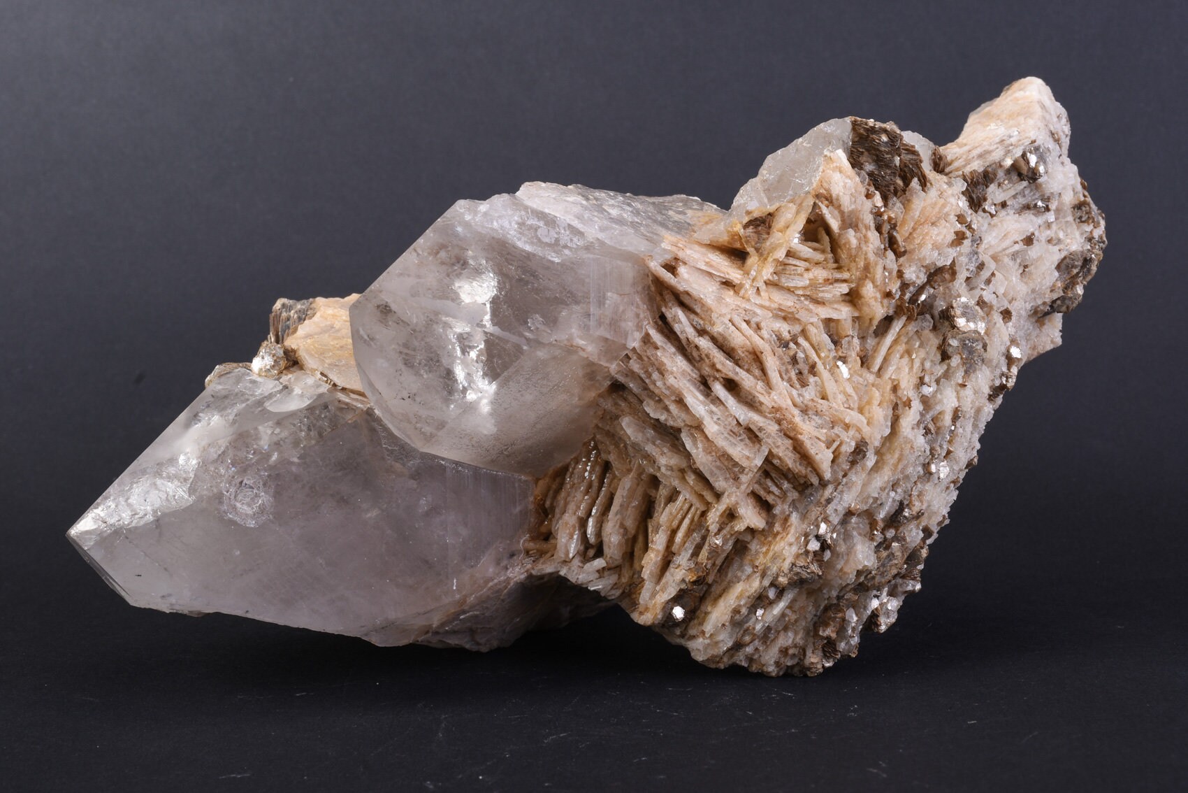 1276g Pyrite Fools Gold Quartz and Black Tourmaline Crystal Etsy