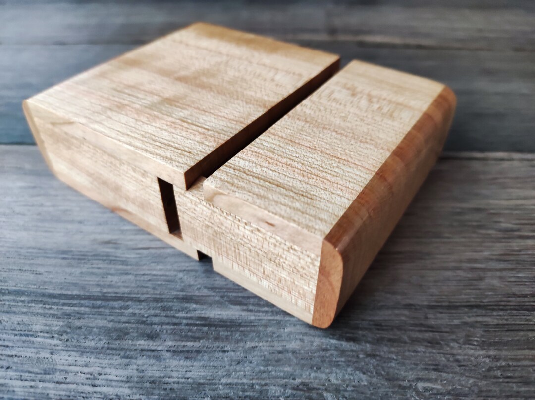 Playing Card Box in Cherry Wood/ Playing Card Case Etsy