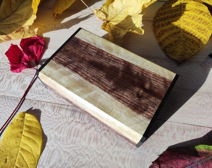 Tarot Box Walnut & Bog Oak Wood Tarot Card Box Deck Box Etsy