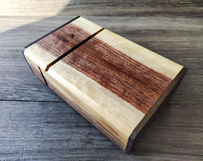 Tarot Box Walnut & Bog Oak Wood Tarot Card Box Deck Box Etsy