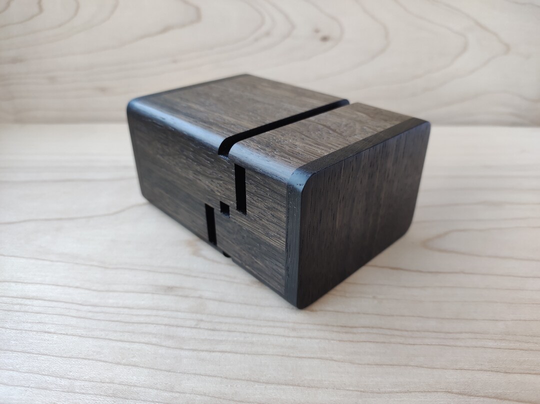 Doubledeck Playing Card Box of Bog Oak Wood Etsy