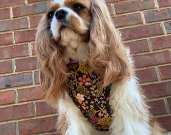 Dog Harness | Autumnal Floral Dog Harness | Adjustable Dog Harness | Personalized Dog Harness  | Comfort Harness