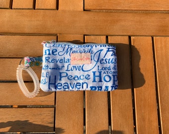 Mini zippered pouch | Poop bag carrier | Coin purse | Encouraging words pouch | Wristlet  | Christian inspiration | Zipper pouch | Treat bag