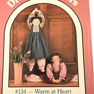 Draft Stopper Doll Sewing Pattern 28", Warm at Heart, hang from knob or door to stop drafts, Dream Spinners #134