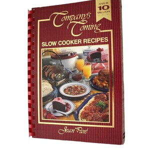 SLOW COOKER Crock Pot Cookbook Recipes Companys Coming by Jean Pare, Excellent Condition Book with amazing recipes and pictures