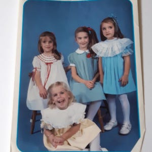 Girls Pleated or Gathered Yoke Dress with Collar Variations incl smocked design Girls sizes 5-8 Briar Patch Design #5 Julia-Janice