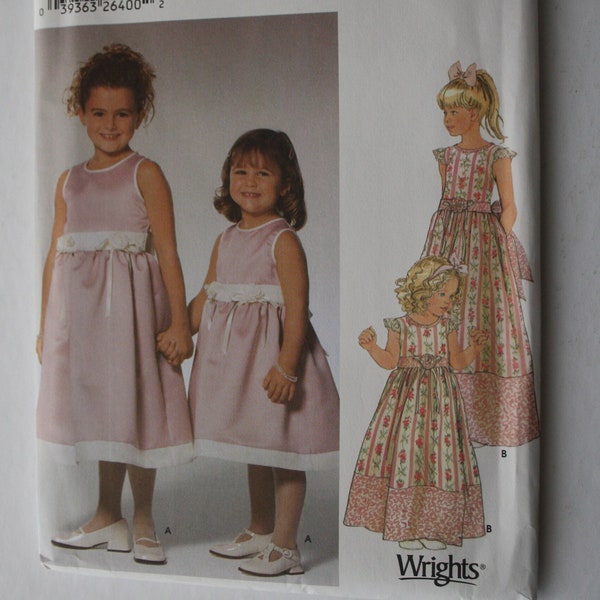 Girls Party Dress, Special Occasion or Flower Girl Dress In Sizes 3 - 6 Regular or Long Length UNCUT pattern by Jessica McClintock