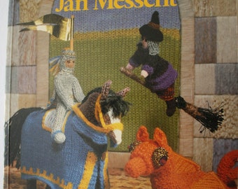 vintage reprinted 2007 Knitted Gardens by Jan Messent  unique fun beautiful 19911997 shipping high as it is a heavy book