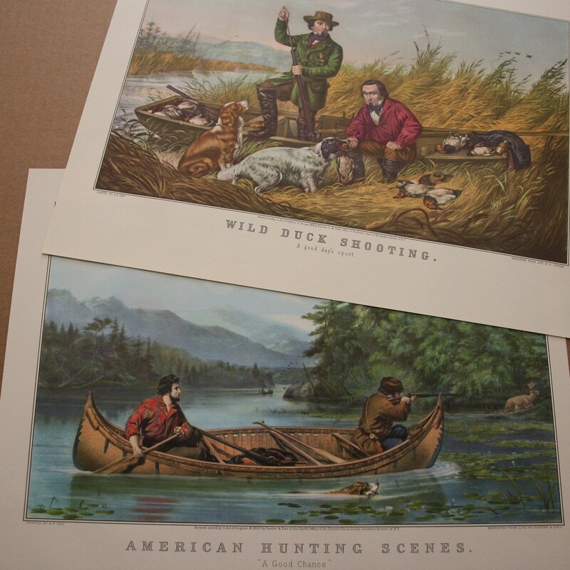 Hunting Prints - Etsy