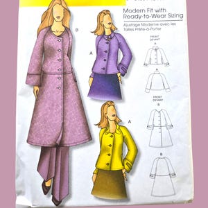 Womens Plus Size Coat & Jacket Sewing Patterns Size xxl to 6x, Butterick B5262 5262 Uncut, Connie Crawford Designer