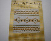 ENGLISH Smocking Patterns Book, Step by Step by Sandy Hunter, vintage smocking patterns, dresses, nightgown, apron, more