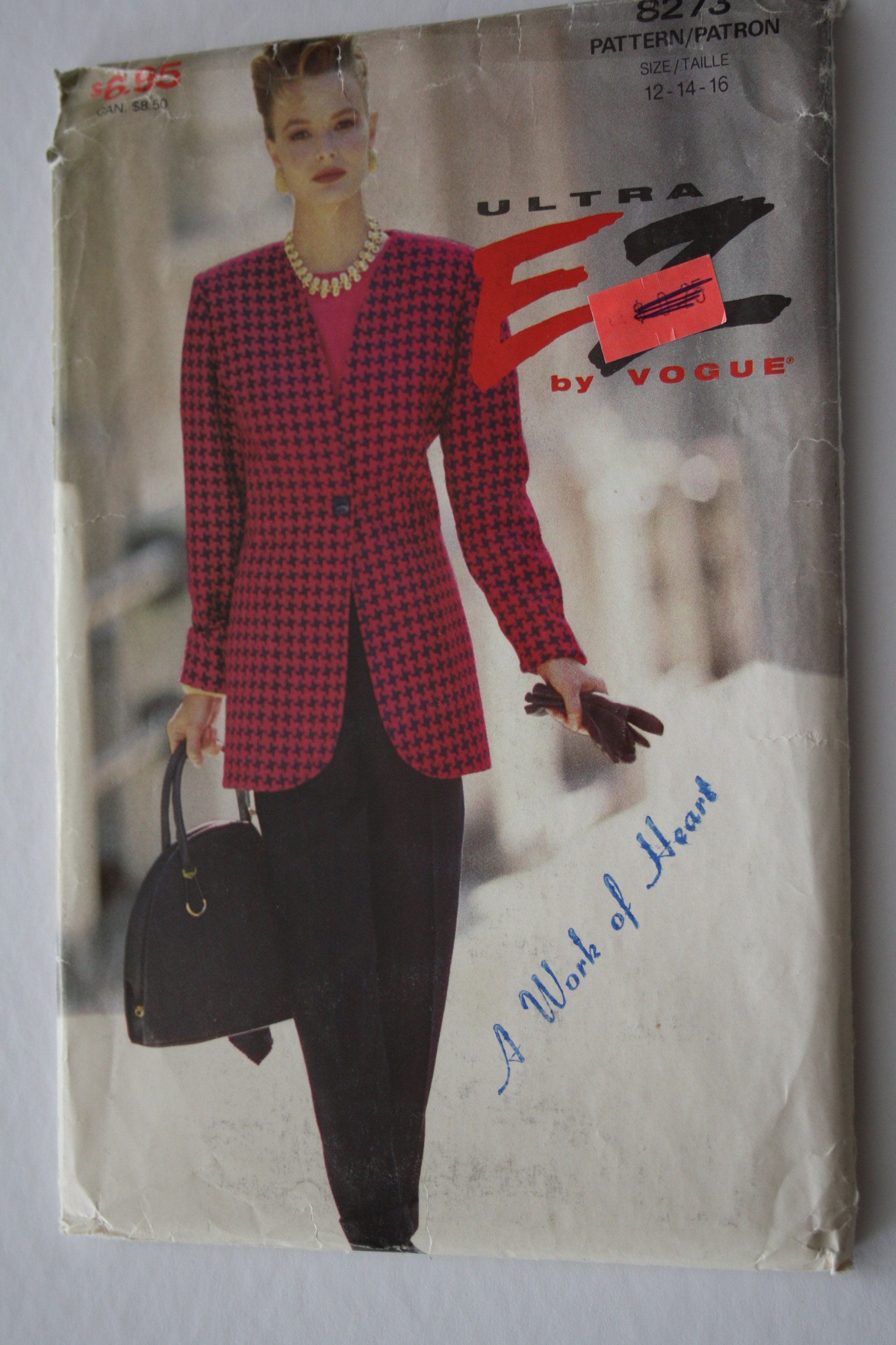 EASY Jacket Pants Patterns Women's Size 12 14 16 Loose