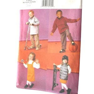 Vogue 7367 Toddler Clothing Sewing Pattern, Jacket, Vest, Pants Size 2-4 UNCUT