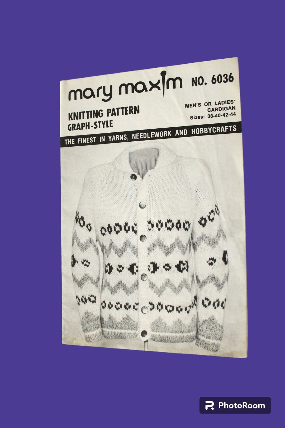 Knitting Pattern Cardigan Sweater /jacket for Men Women Sizes 38
