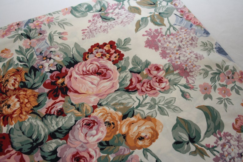 RALPH Lauren Allison Roses Floral Pillowcases, 100% cotton bed pillow covers, made in the USA, includes 2 image 5