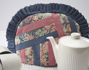 TEA COZY Cosy Cosie Quilted PADDED Patchwork Vintage Handmade, Insulated to keep tea warm