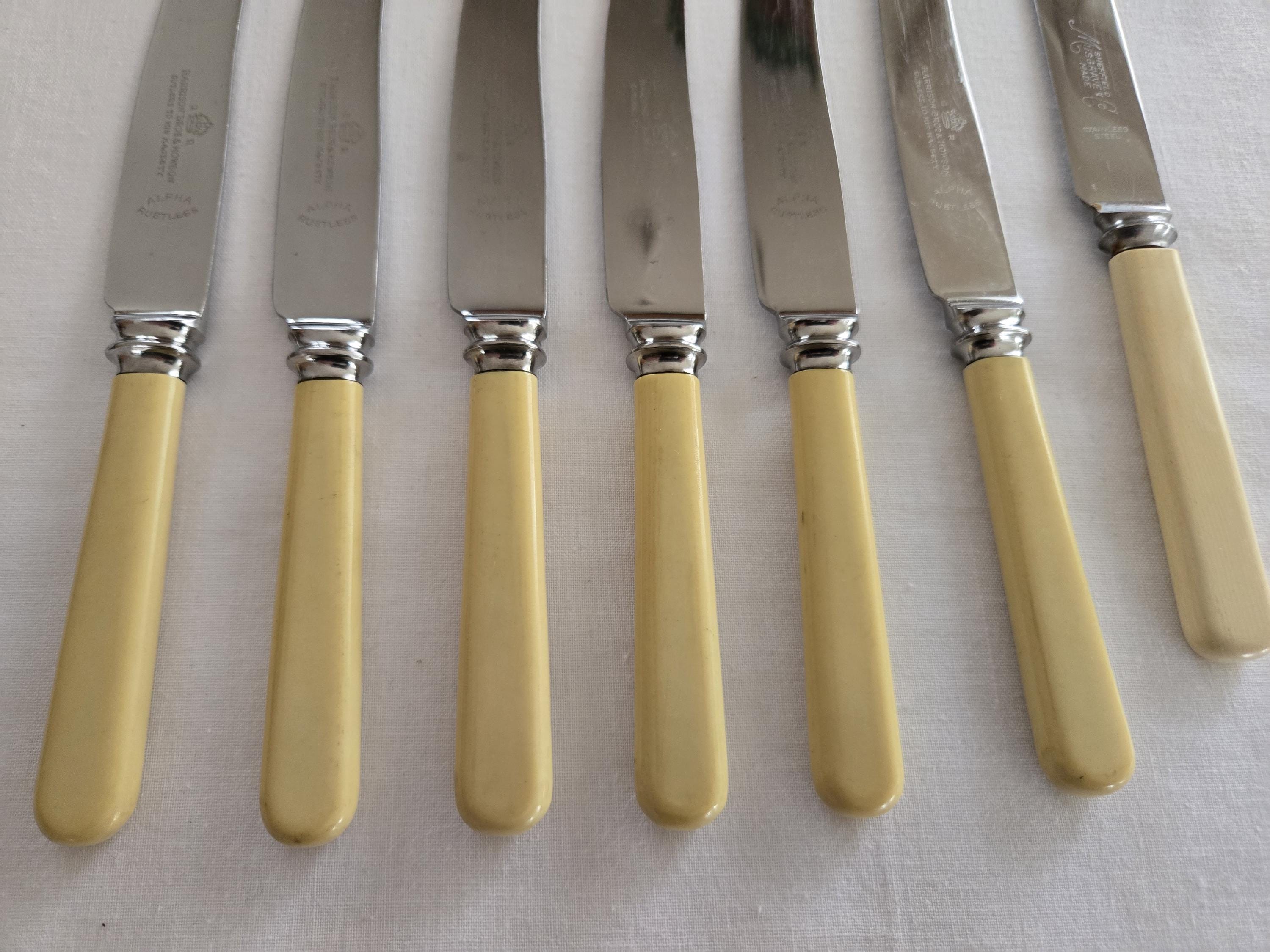 Vintage Knife Set Harrison Bros and Howson Cutlers to His Majesty