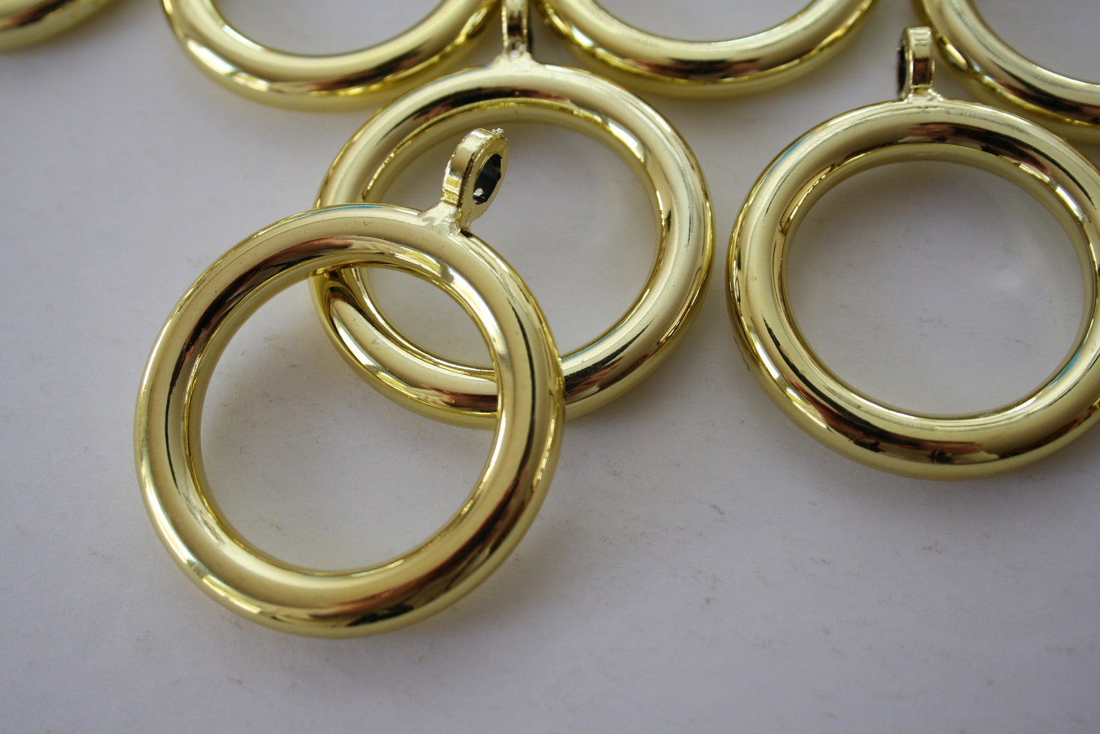 19 Cafe Curtain Rod Rings with eyelets 1 1/4 Rings Etsy