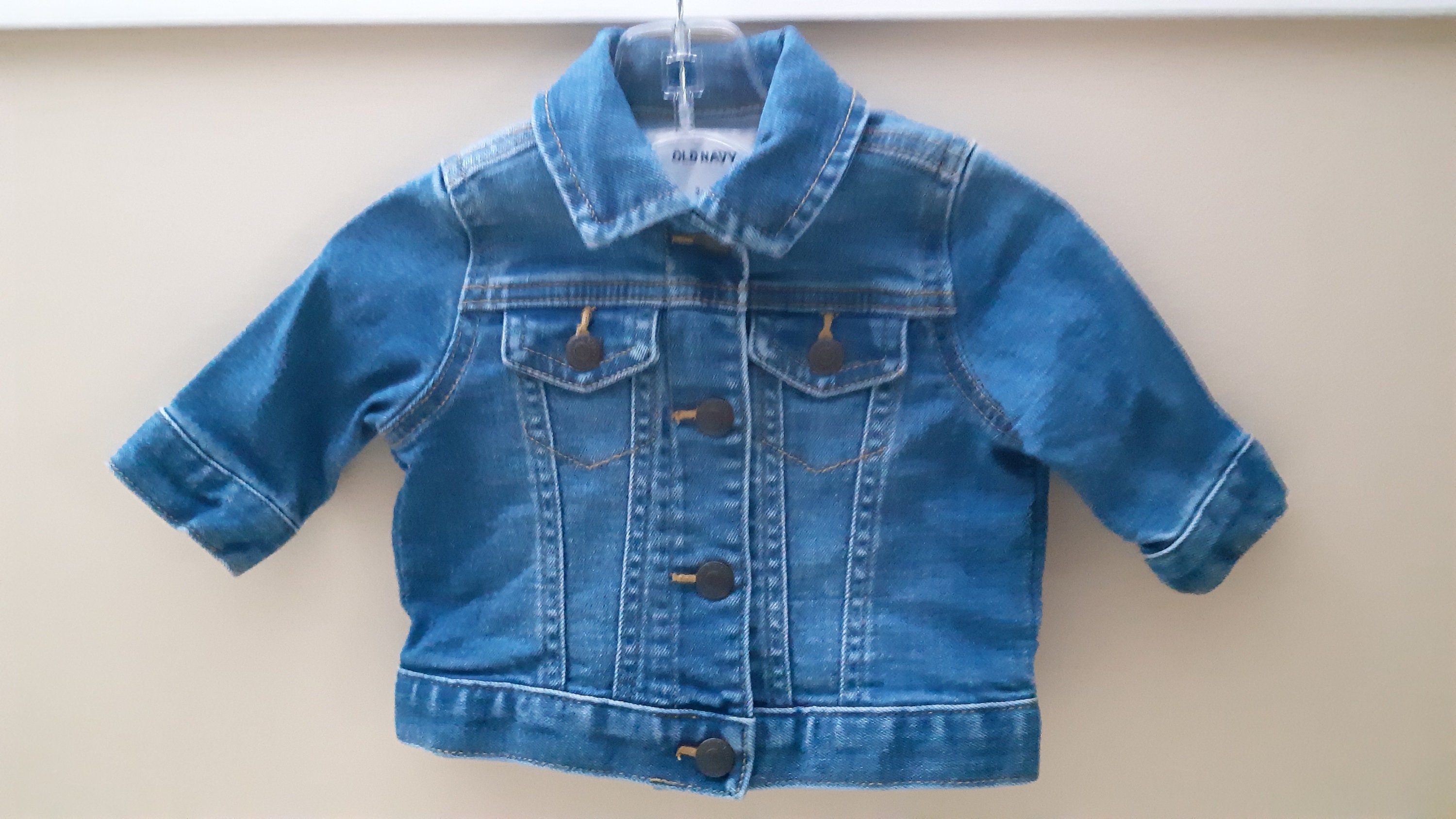 Vintage Denim Jacket for Baby Size 3 6 Months OLD NAVY Snap Button Front Etsy