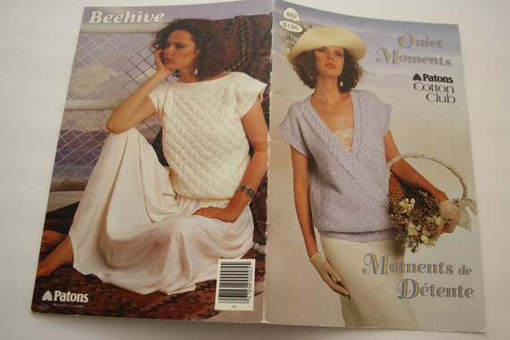 Women s Knitting Patterns for COTTON Tops and Cardigan Sweater