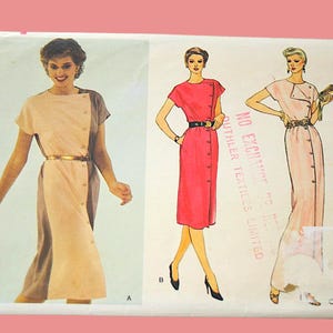 EVENING Dress Sewing Pattern Loose Fitting Womens size 14  UNcut Vogue 7666