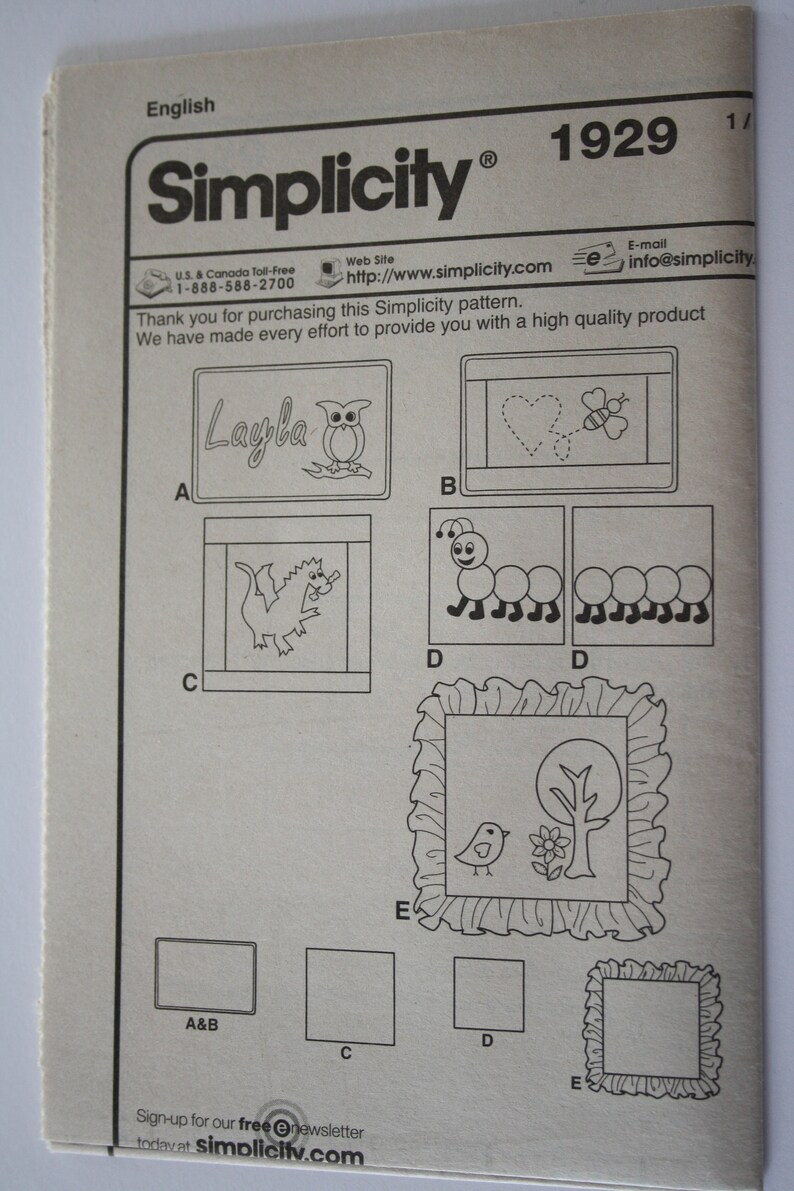Appliqued Pillow Patterns /Fun pillows with variations UNCUT Simplicity 1929 sewing pattern DECOR pillows image 6