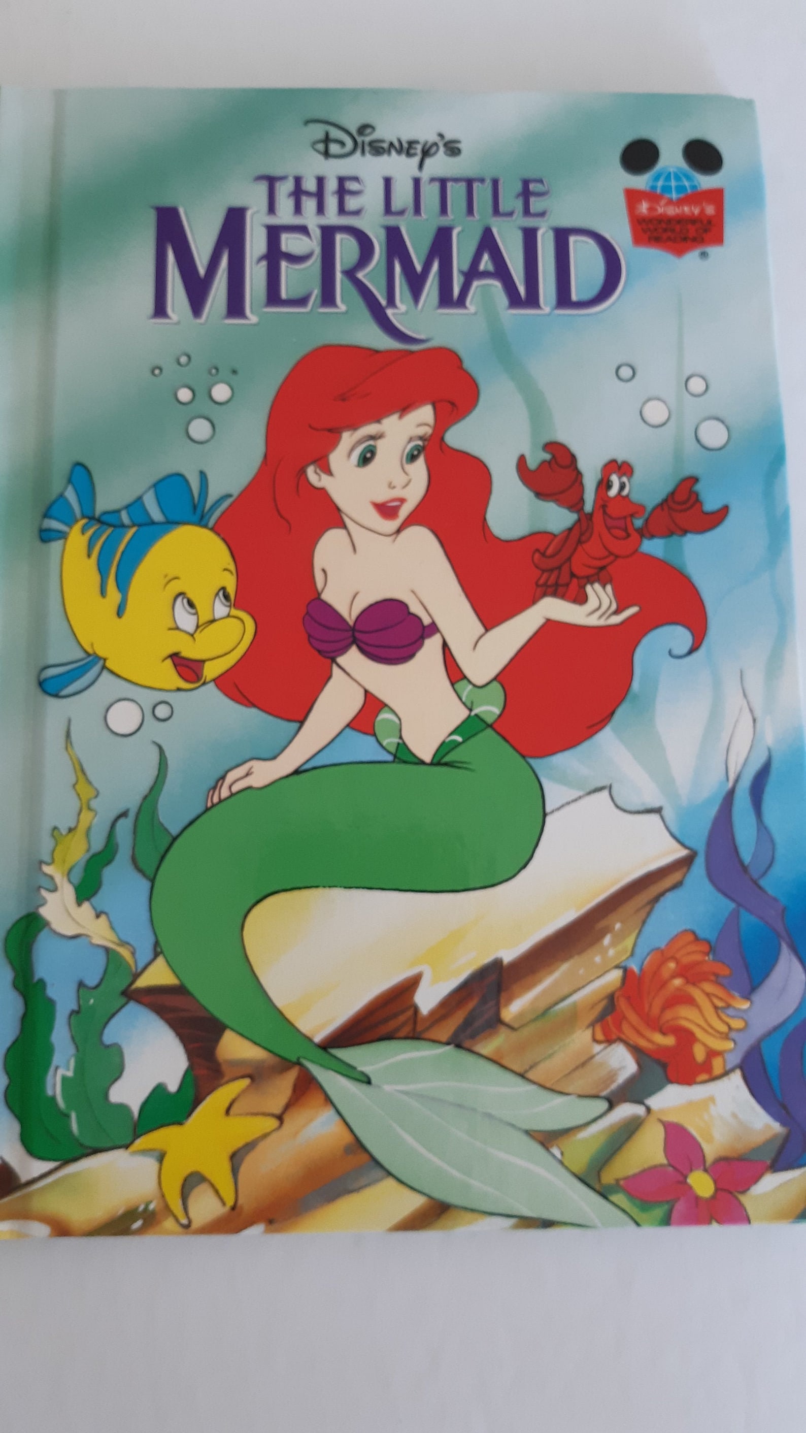 The Little Mermaid Disney Book Wonderful World of Reading Etsy