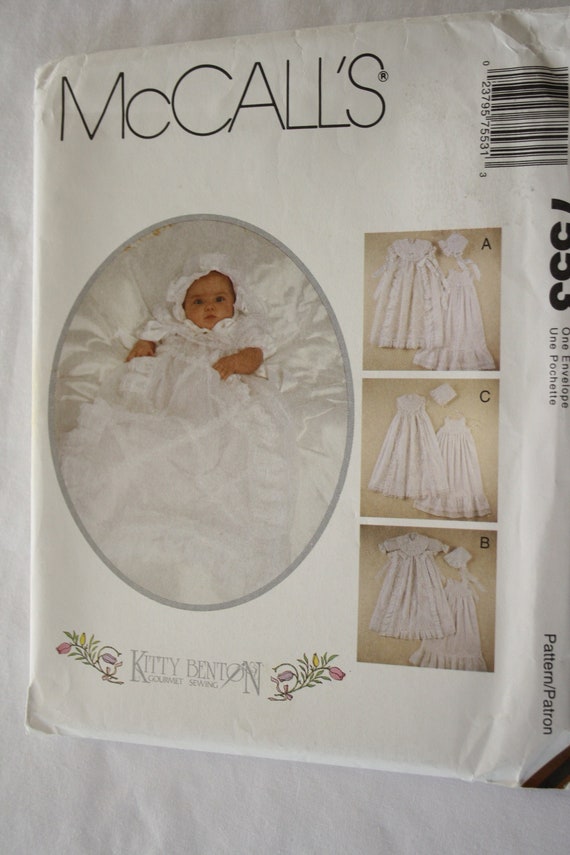 McCall's 6483 Baby's Christening Coat, Dress, Bonnet and Shoes/Booties –  Patterns Central