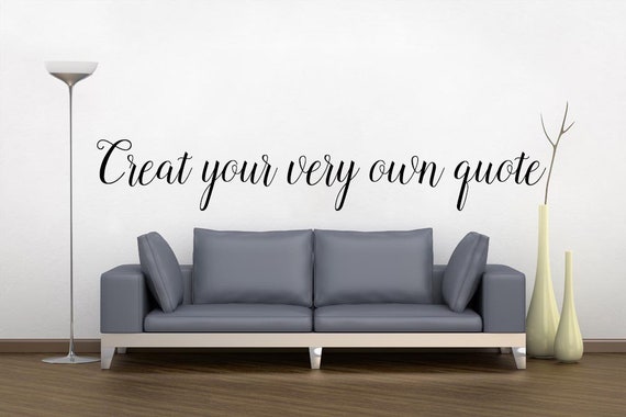custom wall decals custom quote wall sticker custom vinyl | etsy