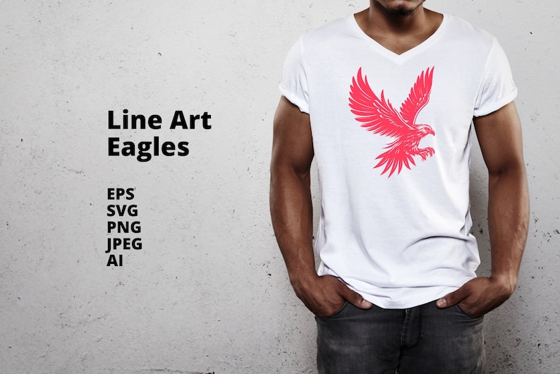 Eagle SVG Bundle Eagles SVG Bird Clipart for Wall Art, Decal. Vector ...