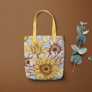 Sunflower Digital Paper Pack Thanksgiving Autumn Digital Paper Floral ...