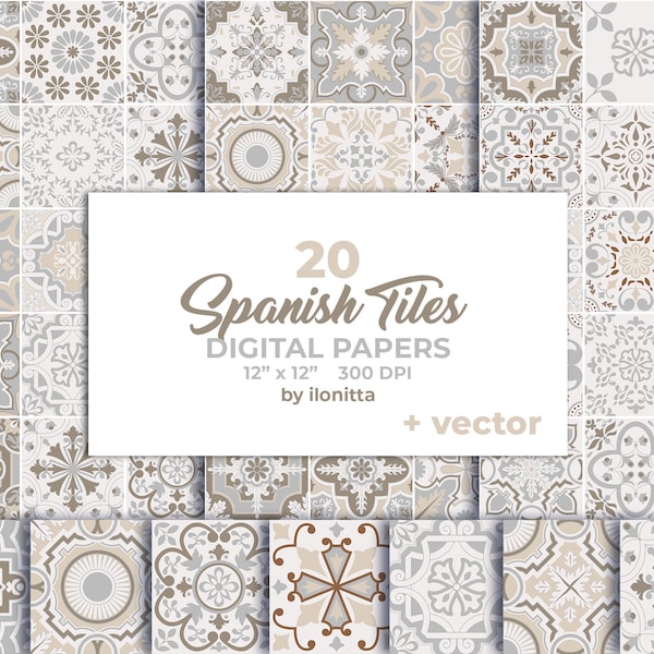 Spanish Tile Stencil - Etsy UK
