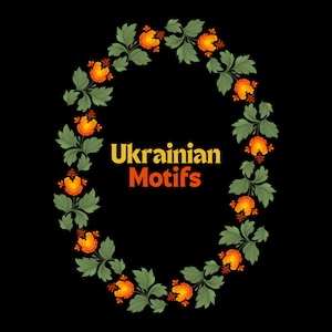 Ukrainian Petrykivka Ornamental Clipart PNG