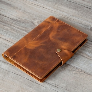 Graan lederen A5 Journal, rits navulbare planner binder, echt lederen dagboek navulbare lederen notebook A5.travelers Journal,