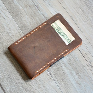 Personalized Leather card holder,Minimal Pull-Tab Wallets,Leather card holder,Minimailist wallet,clip wallet,Personalized Leather Wallet