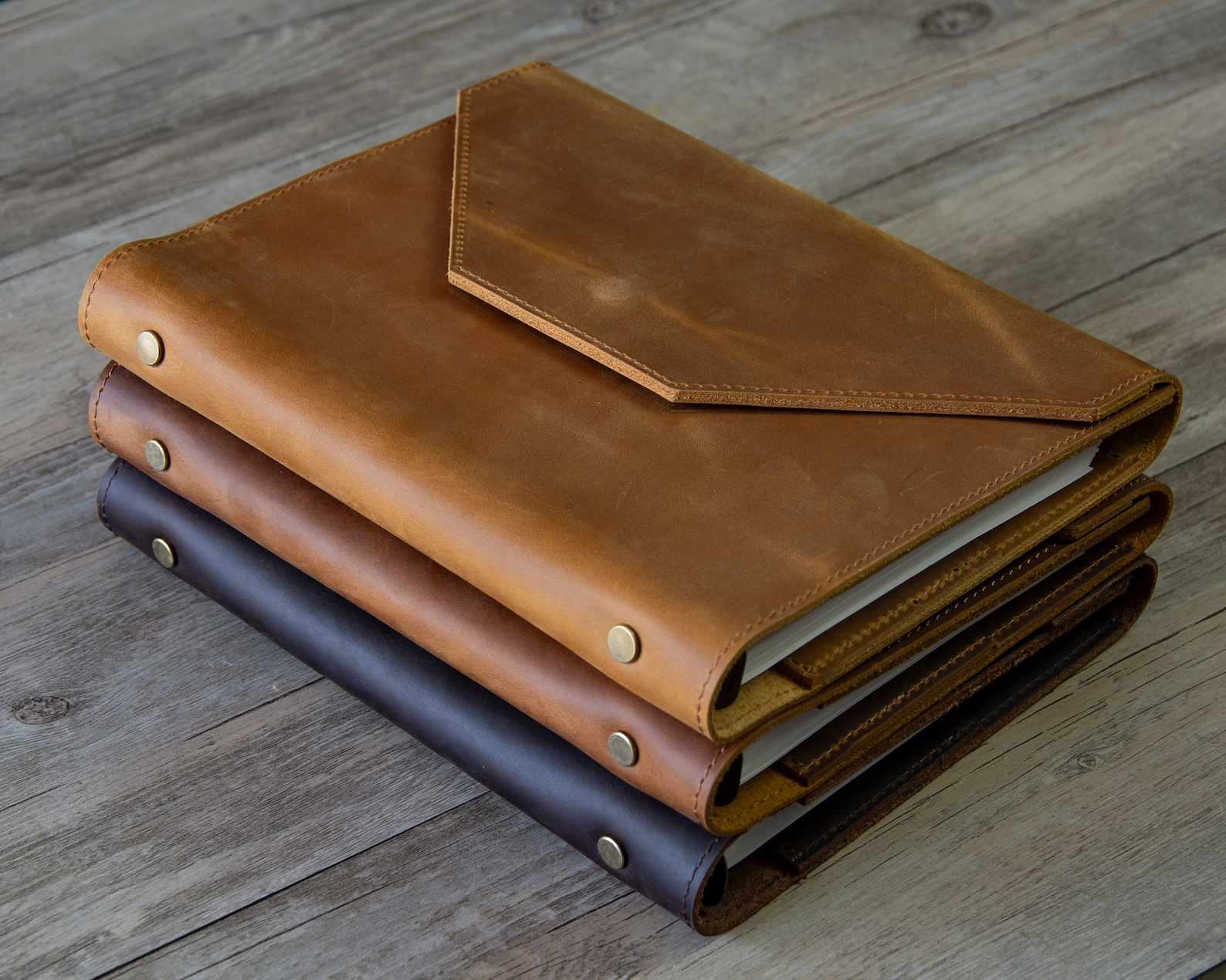 Personalized A5 Leather Refillable Planner Binder 6 Ring Etsy