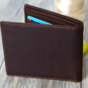 Regalo de Navidad, billetera personalizada para hombre, billetera para hombre, regalo personalizado para hombre, billetera grabada, regalo para padrino, billetera de cuero para hombre, billetera para hombre