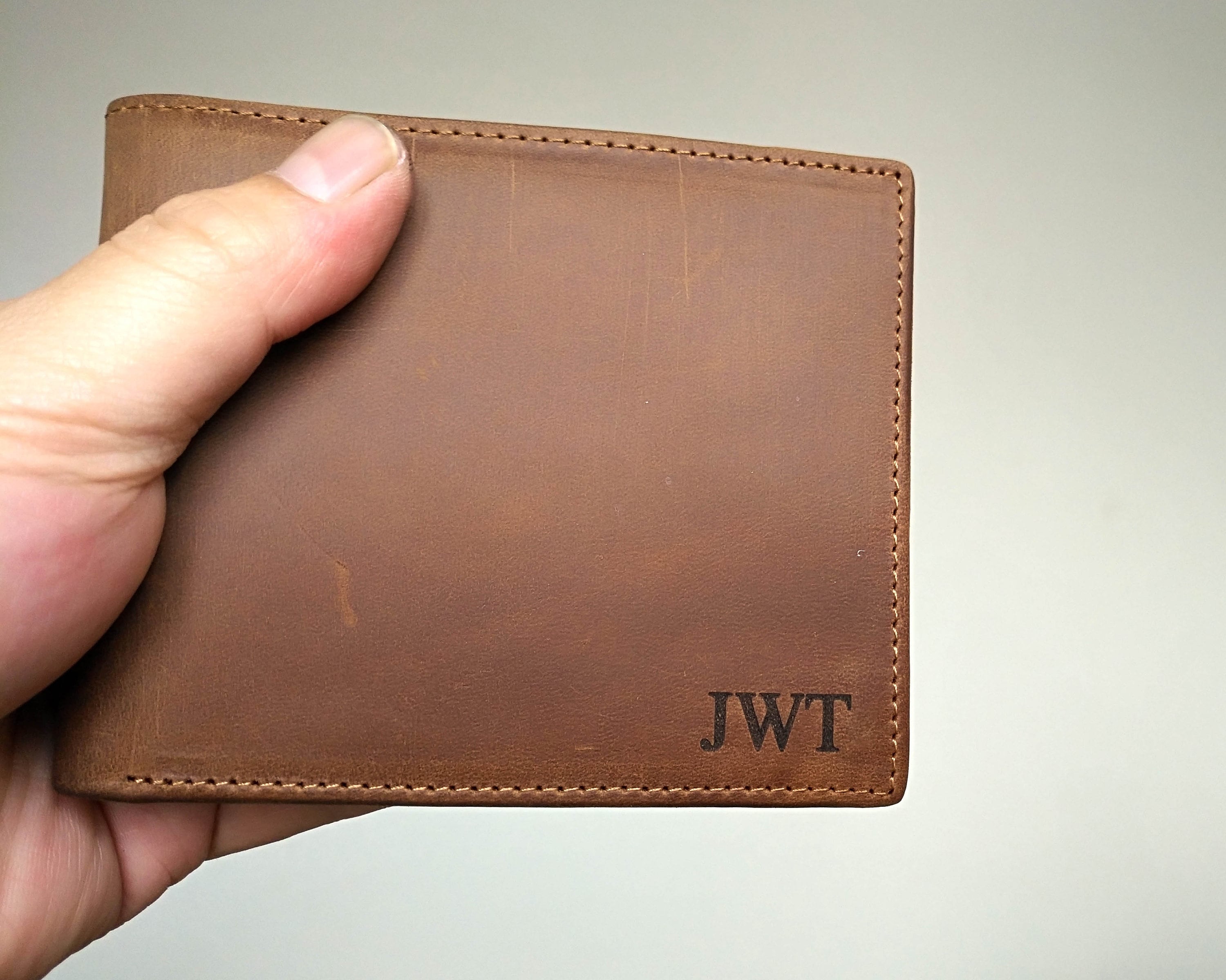 Grabado Mens Billetera Personalizada Cartera De Cuero P... Grabado Mens Billetera Personalizada Cartera De Cuero P...