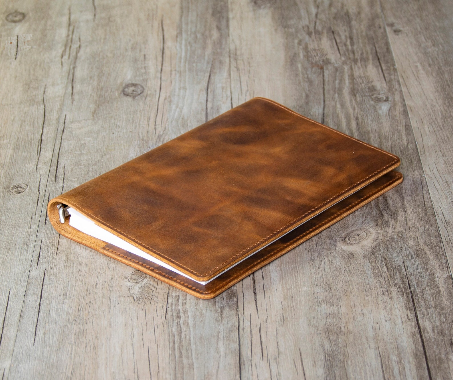 Personalized Leather Refillable Planner Binder A5 / A6 6 Ring Etsy
