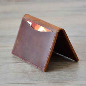 Porte-cartes en cuir personnalisé, portefeuille en cuir, portefeuille minimaliste, portefeuille porte-cartes en cuir, petit portefeuille en cuir, porte-cartes pour homme
