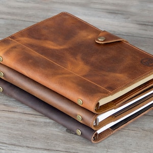 leather binder,Refillable Planner Binder,Leather Journal Notebook A5 6 ring.travelers Journal,Christmas gift for man woman