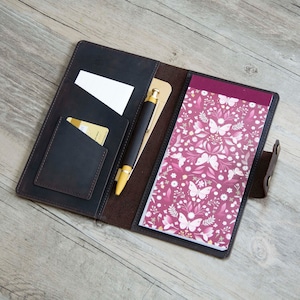 Etui na notatnik 4" x 8", Spersonalizowana okładka notatnika. Notatnik kieszonkowy. Spersonalizowany notatnik dziennikarski