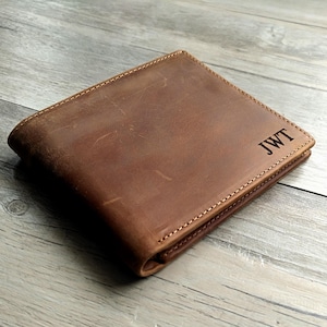 Christmas gift.Personalized  Leather Wallet,custom wallet,Leather Wallet,Father&#39;s Day Wallet,best man wallet,men&#39;s wallet