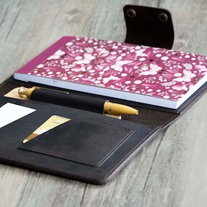 4&quot; x 8&quot; notepad cover,Personalized genuine leather notepad cover.Pocket Notebook.Custom journalist Notepad reporter notebook
