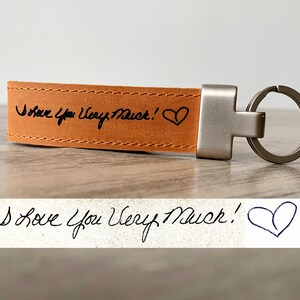 Handwriting Keychain,unique Keychain,GPS Keychain,Custom Keychain,Engraved Memorial,Signature Key chain,Father&#39;s Day gift