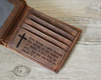 Christmas Gift,Personalized Leather Wallet,Father&#39;s Day Wallet,Engraved Wallet,Personalized mens Wallet,father gift,gift for him,mens wallet